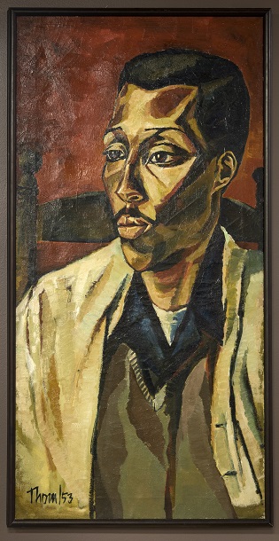 <small>Anthony Thorn (1927-2014), C. Richardson, Paris, 1953, oil on canvas. University of Regina President’s Art Collection, Shumiatcher donation. Gift of Dr. Morris C. Shumiatcher, O.C., S.O.M., Q.C. and Dr. Jacqui Clay Shumiatcher, S.O.M., C.M., 2016; sc.2016.70. © the Anthony Thorn Estate. Reproduced with the permission of Lyn Goldman. Photograph by the University of Regina.
</small>