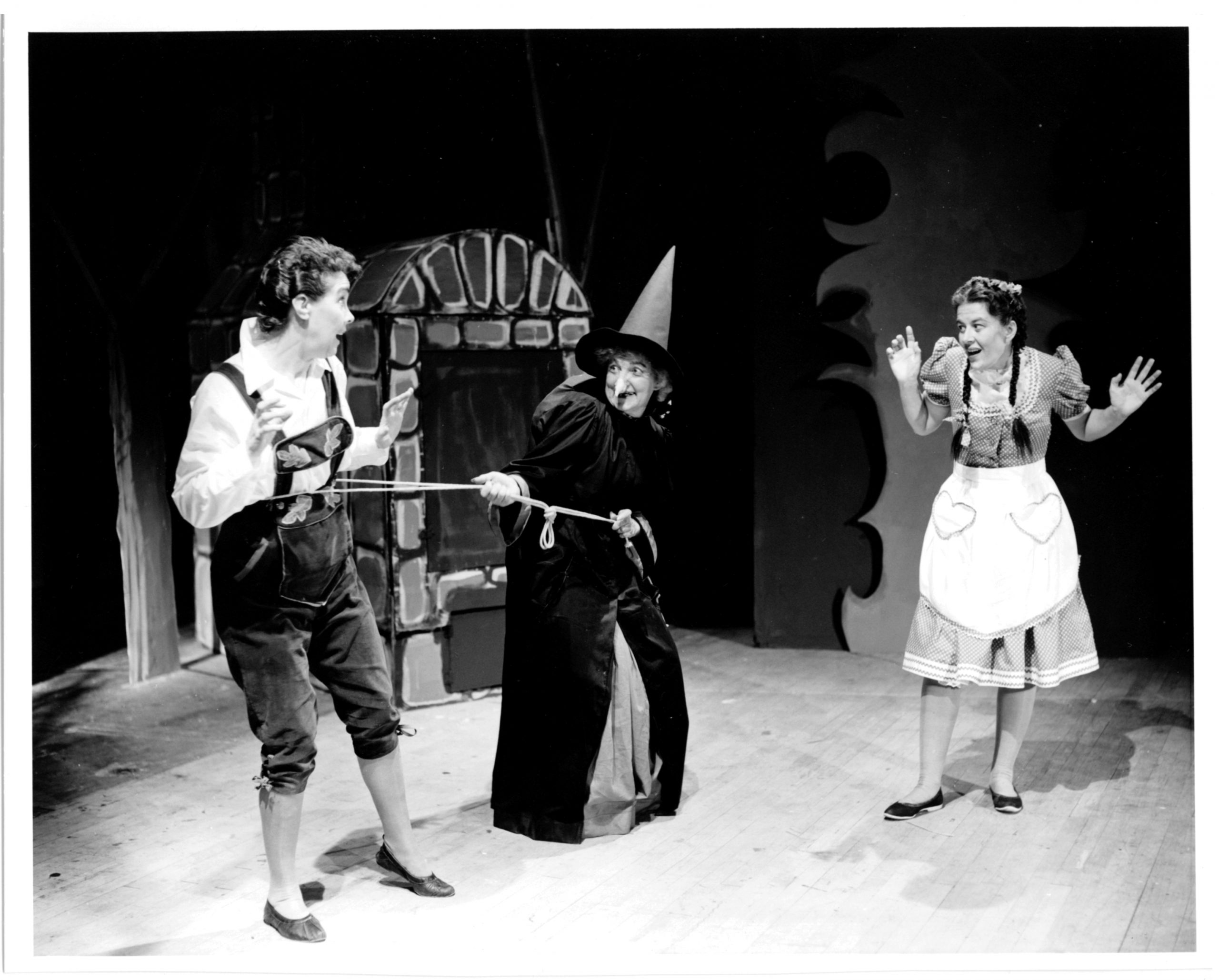 The Darke Hall stage was home to this 1959 production of Hansel and Gretel.
