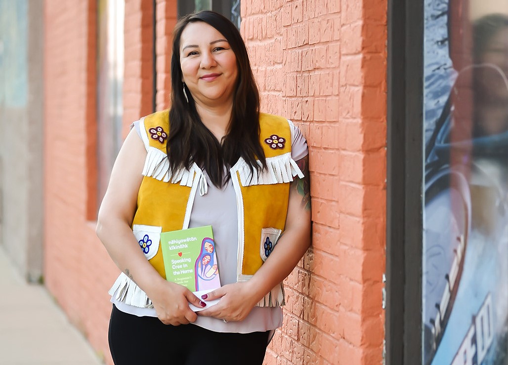 Andrea Custer BA’07 is co-author of Speaking Cree in the Home, published by UR Press. Photo by Holly Bergen