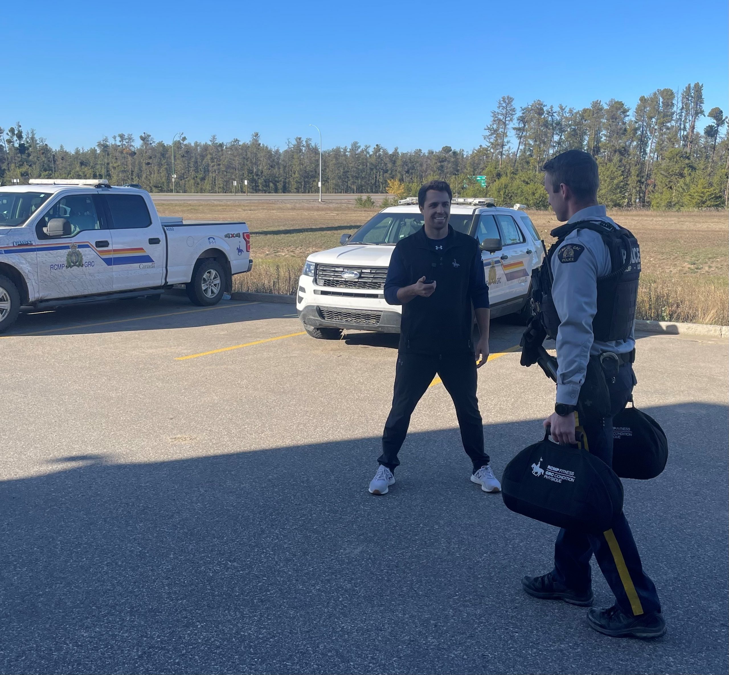 With 32 detachments in the north, and 16 satellite community detachments, Arndt's territory is massive. He's pictured here in Prince Albert where he is based.