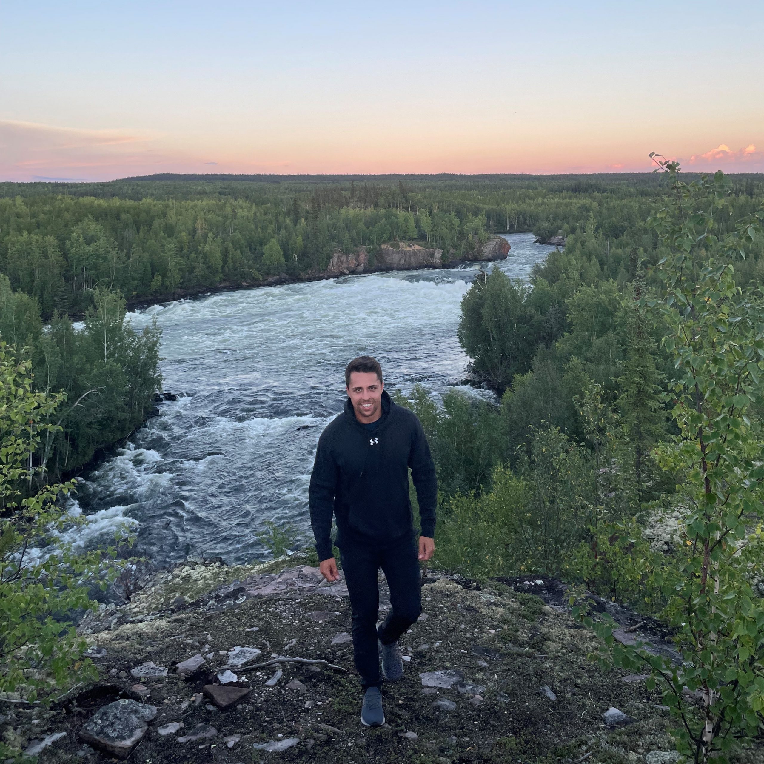 Arndt takes in some of the north's beautiful scenery on a visit to Stony Rapids, more than 1,200 kilometers north of Regina. 