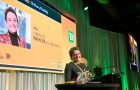 Chancellor Pam Klein opens the 17th Annual Inspiring Leadership Forum in Regina on March 5, 2025.