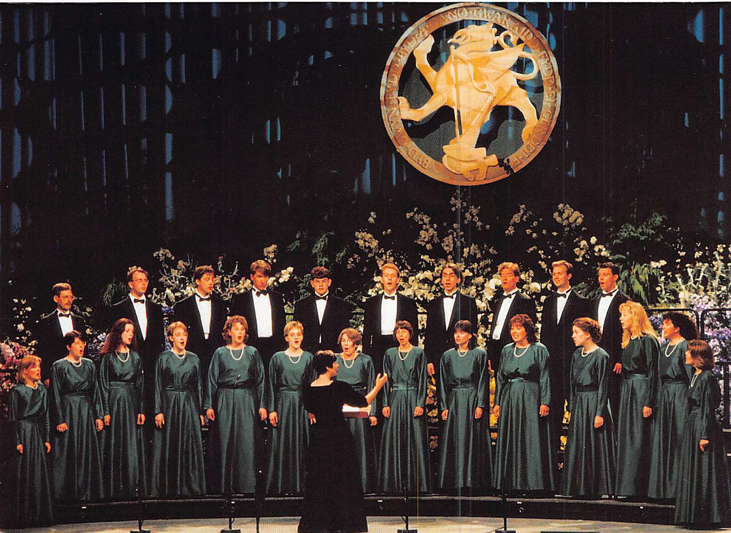 The Way We Were Chamber Singers performing at the National Eisteddfod of Wales festival, in 1997