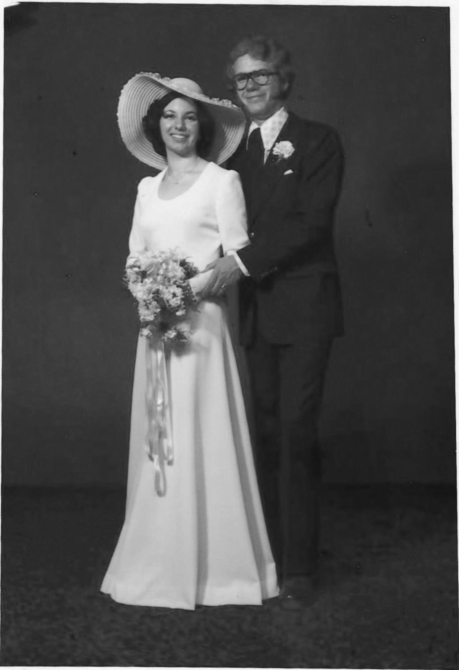 Greg and Dianne's wedding photo from 1974. Greg and Dianne's wedding photo from 1974.