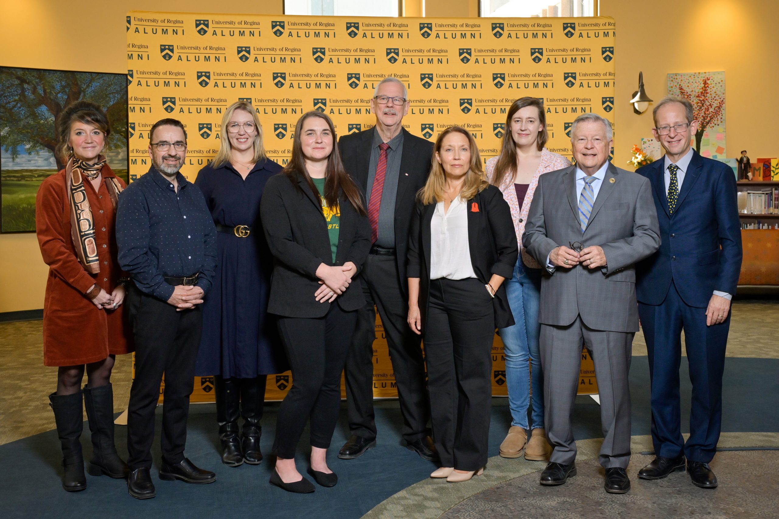 group of smiling individuals