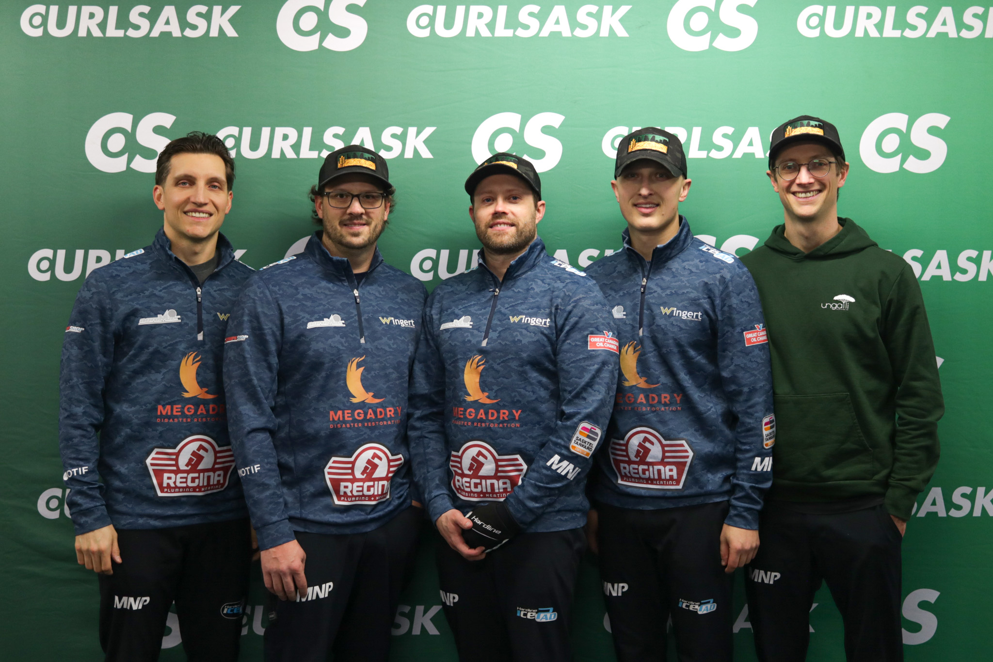 Smiling individuals.