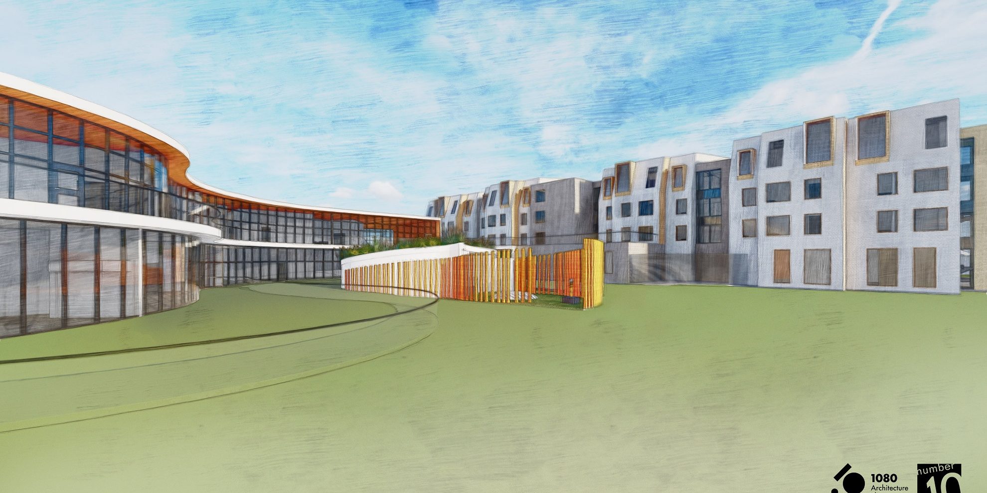 Centre for Women and Families An artist’s rendering of the courtyard of the Centre for Women and Families. Courtesy of YWCA Regina